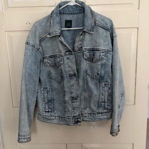 Oversized denim jacket!